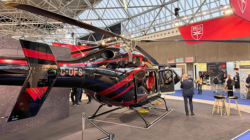 Helicptero Bell 429 llevado por WAG a European Rotors 2024. Foto: WAG